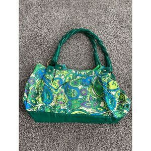 Target green paisley print shoulder bag